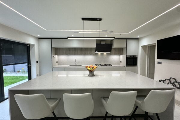 two-tone kitchen design